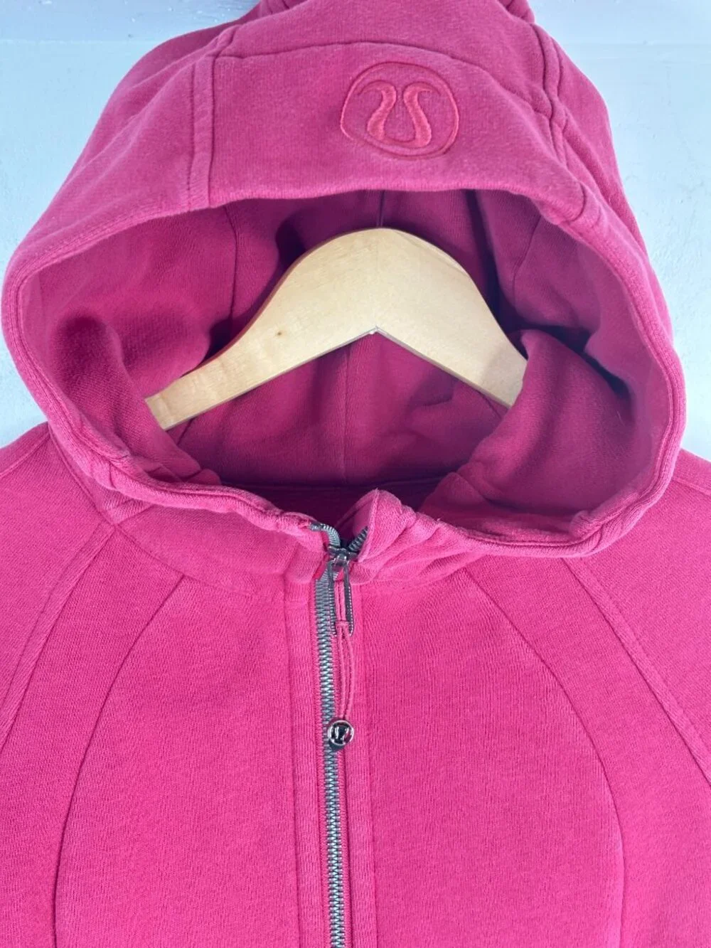 Lululemon Scuba Full-Zip Hoodie Vintage Rose Size 4 Cotton Fleece Thumb Holes